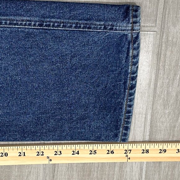 Goldsign Vintage High Rise Cropped Straight Leg Jeans in Hayward Wash Size 24 - Picture 13 of 16